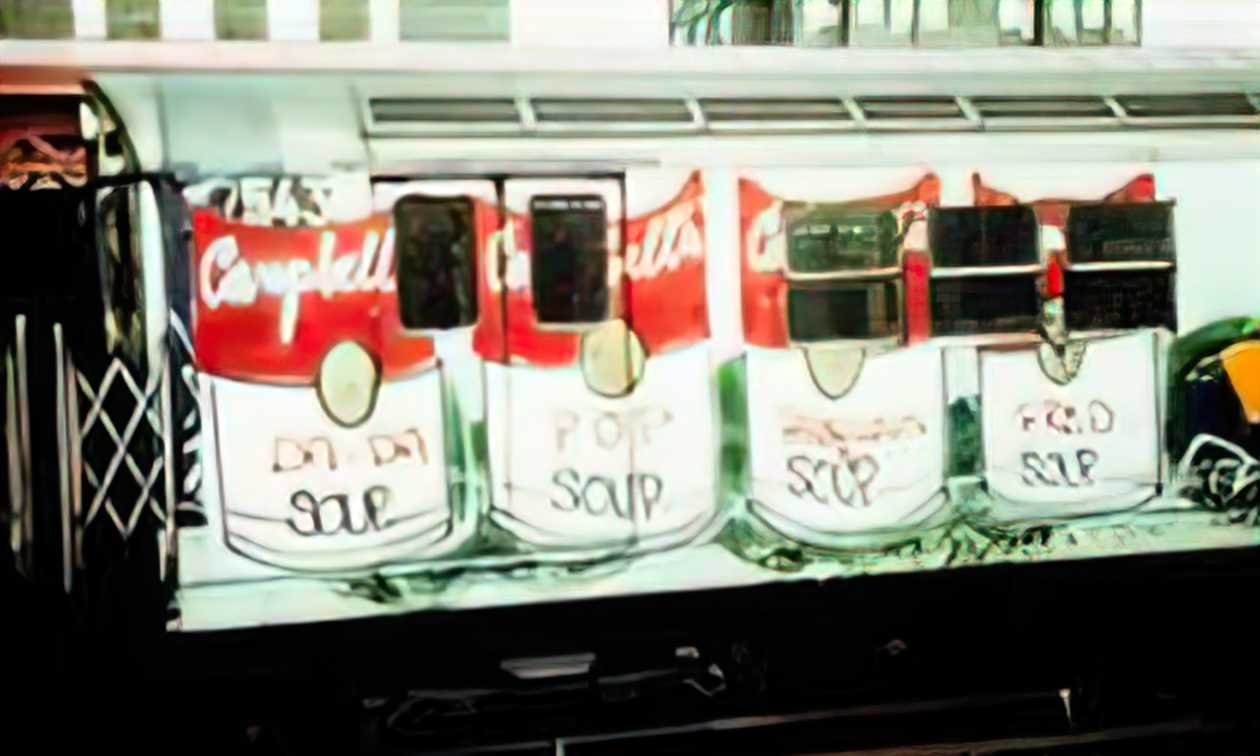 Graffiti Street Art soup train 1981 A4 Photo Print