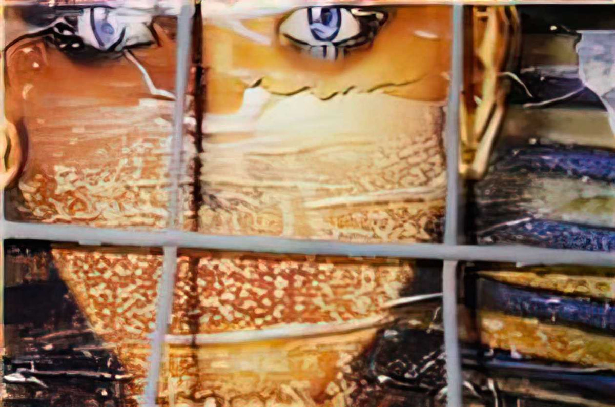 Graffiti Street Art spain face 21 1998 A4 Photo Print