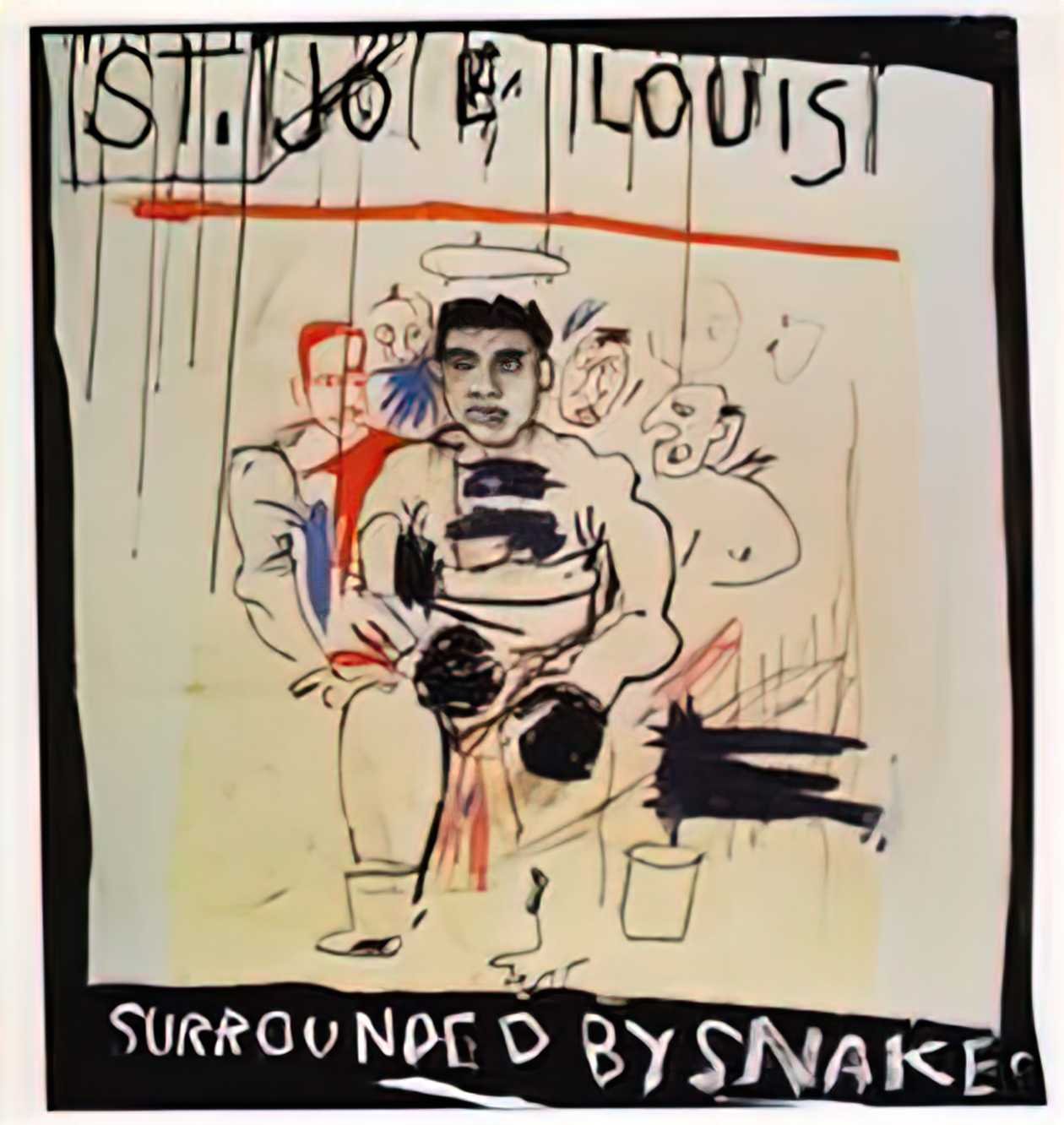 Graffiti Street Art st joe louis surrounded snake A4 Photo Print
