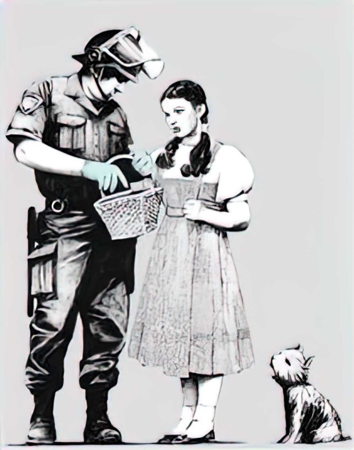 Graffiti Street Art stop and search A4 Photo Print