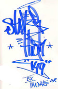 Graffiti Street Art tag 2 A4 Photo Print