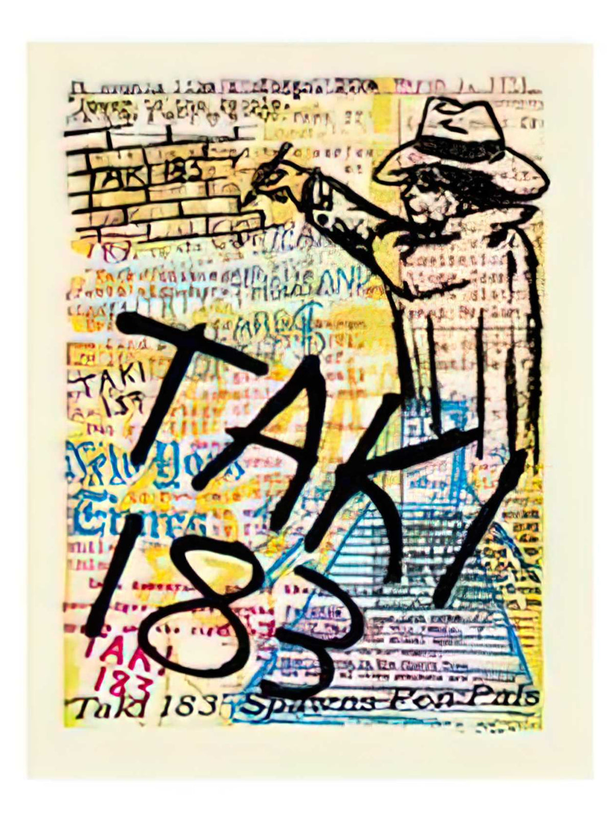 Graffiti Street Art taki 183 spawns pen pals A4 Photo Print
