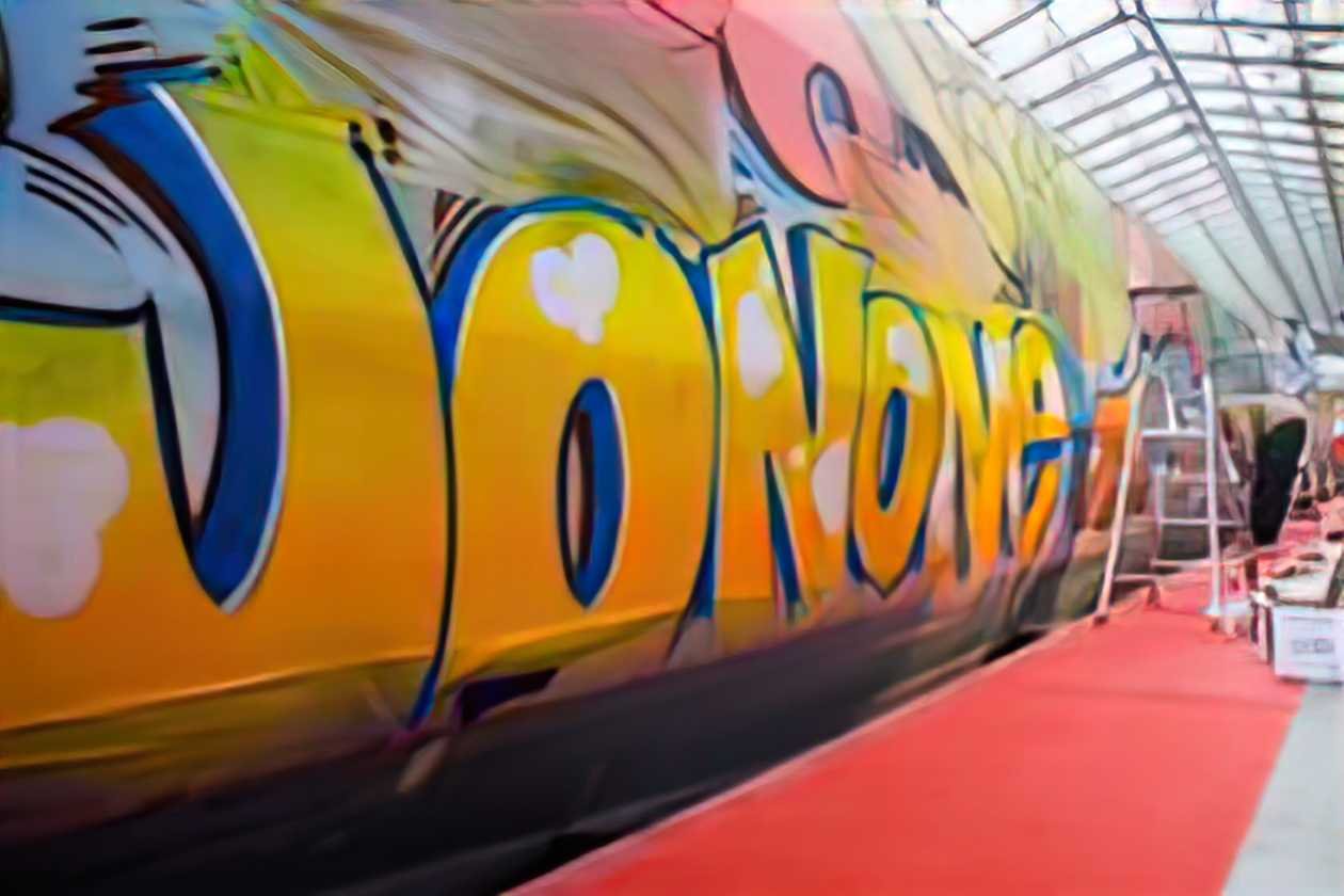 Graffiti Street Art thalys 2009 A4 Photo Print