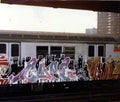 Graffiti Street Art train 1984 A4 Photo Print
