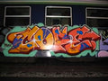 Graffiti Street Art train A4 Photo Print