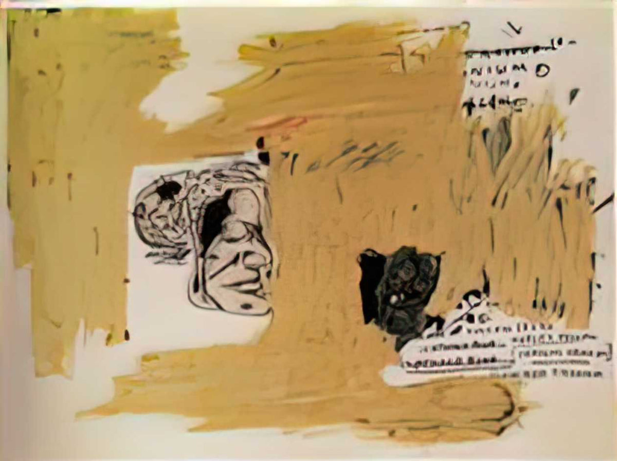 Graffiti Street Art unbleached titanium A4 Photo Print