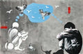 Graffiti Street Art untitled collaboration with jef aerosol mosko co A4 Photo Print