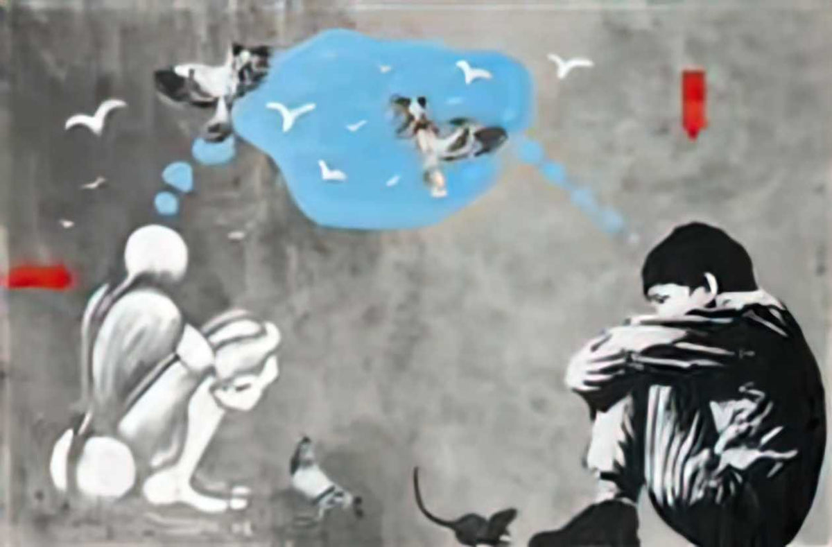 Graffiti Street Art untitled collaboration with jef aerosol mosko co A4 Photo Print