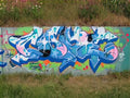 Graffiti Street Art wall piece A4 Photo Print