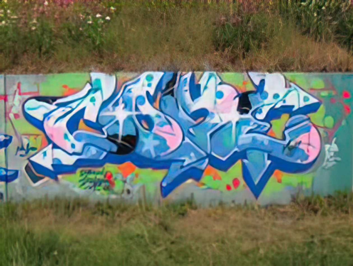 Graffiti Street Art wall piece A4 Photo Print