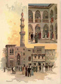 Graham Charles 1852 1911 Street in Cairo 1893 Mosque Vintage A4 Photo Print
