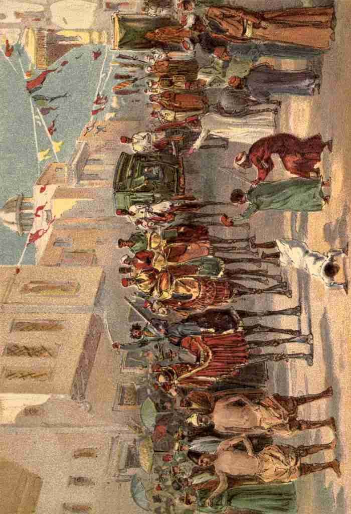 Graham Charles 1852 1911 Street in Cairo 1893 Wedding procession A4 Photo Print