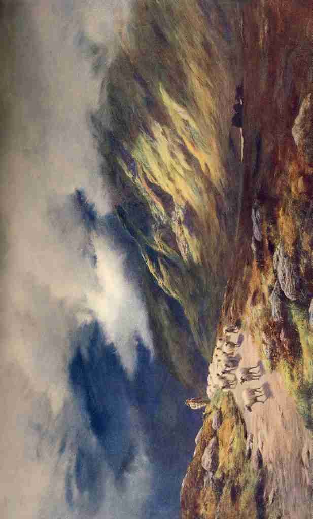 Graham Peter 1836 1921 Great Pictures in Private Galleries 1905 Among the Hills A4 Photo Print