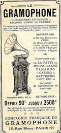Gramophone Melba Paris Vintage Retro Advert Ads A4 Photo Print