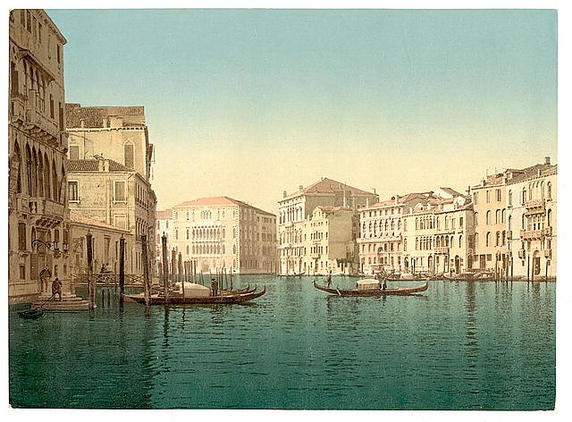 Grand Canal Venice Vintage A4 Photo Print