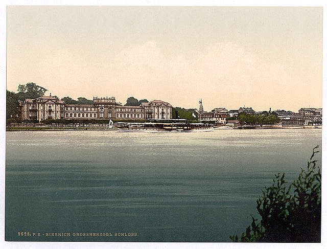 Grand Dukes Castle Biebrich the Rhine Vintage A4 Photo Print