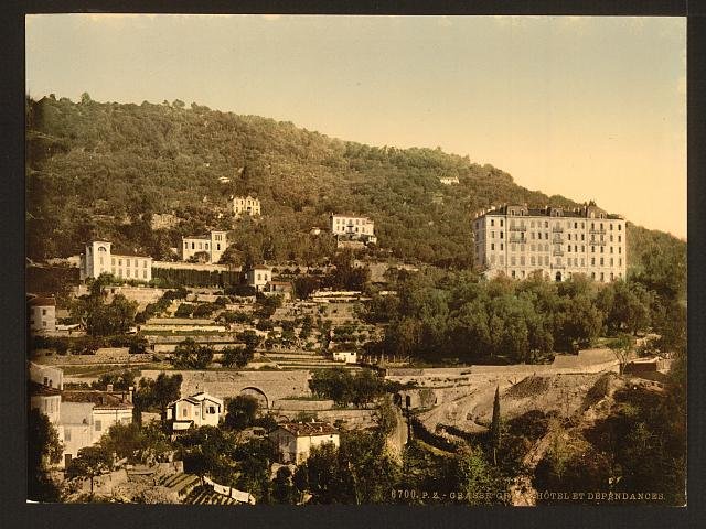 Grand Hotel Grasse Vintage A4 Photo Print