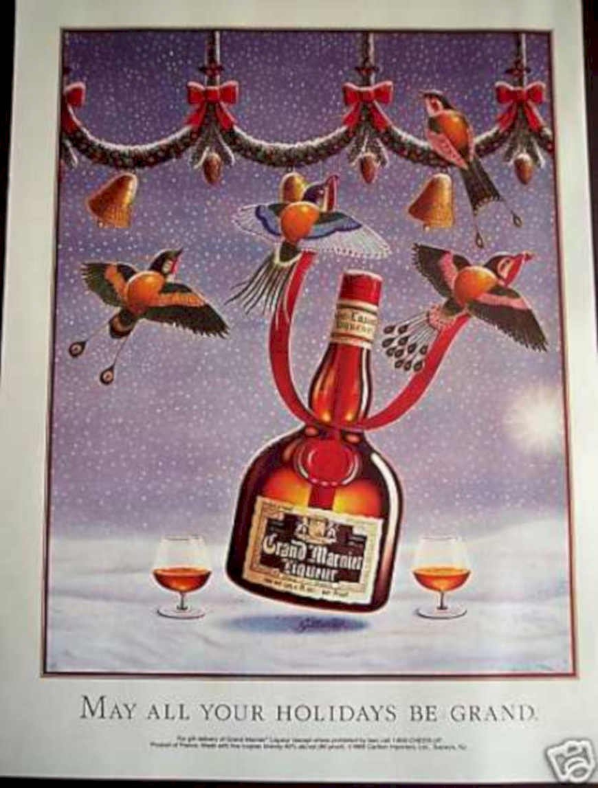 Grand Marnier Holiday Vintage Retro Advert Ads A4 Photo Print