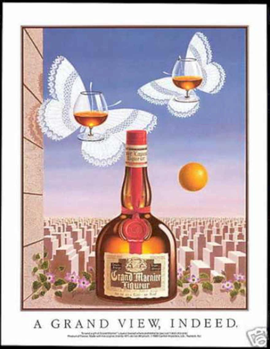 Grand Marnier View Vintage Retro Advert Ads A4 Photo Print