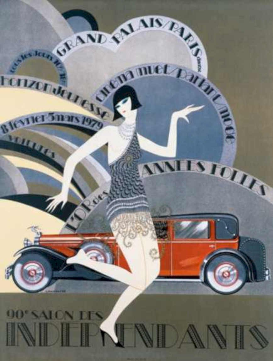 Grand Palais Flapper Vintage Retro Advert Ads A4 Photo Print