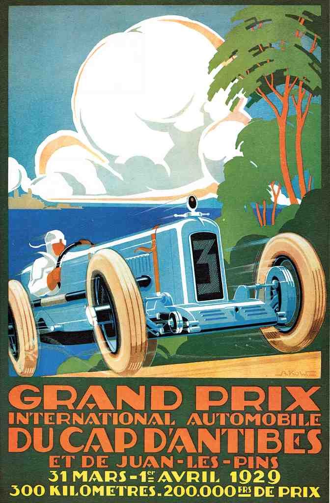 Grand Prix 1929 Vintage A4 Photo Print