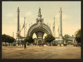 Grand entrance Exposition Universal 1900 Paris Vintage A4 Photo Print