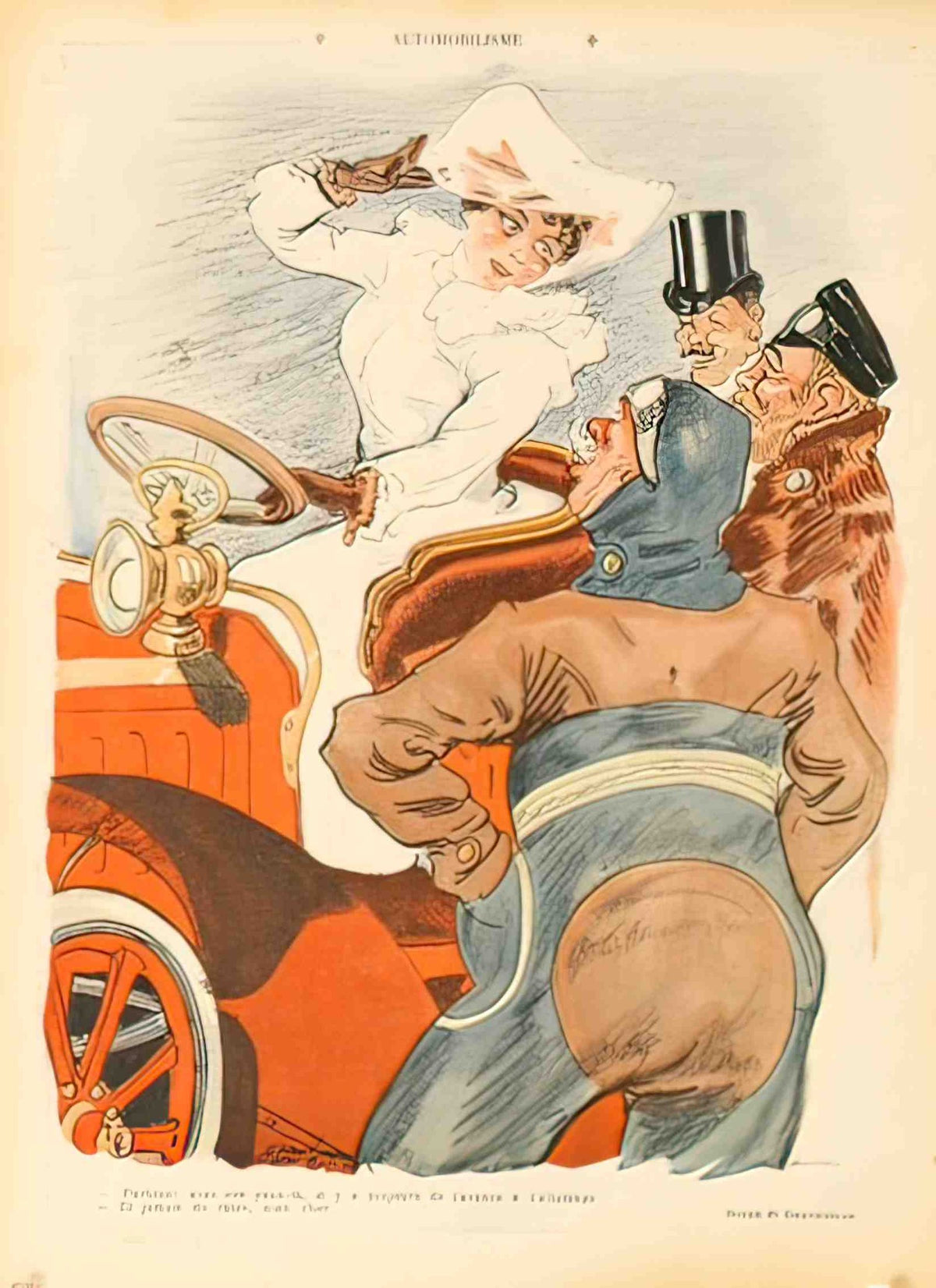 GrandjouanRireCar2 Advert A4 Photo Print