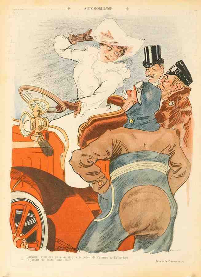 GrandjouanRireCar2 Vintage Advert A4 Photo Print