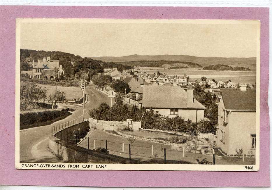 Grange Over Sands From Cart Lane Cumbria Vintage A4 Photo Print