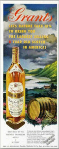 Grants Scotch Hills Vintage Retro Advert Ads A4 Photo Print