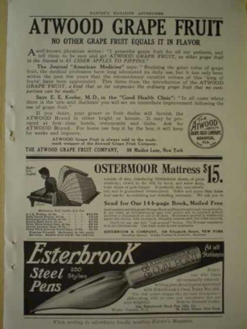Grape Fruit Magazine Vintage Retro Advert Ads A4 Photo Print