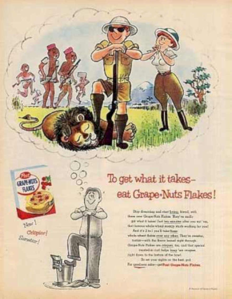 Grape Nuts Safari Vintage Retro Advert Ads A4 Photo Print