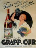 Grappcur Raisin Poster Vintage Retro Advert Poster A4 Photo Print