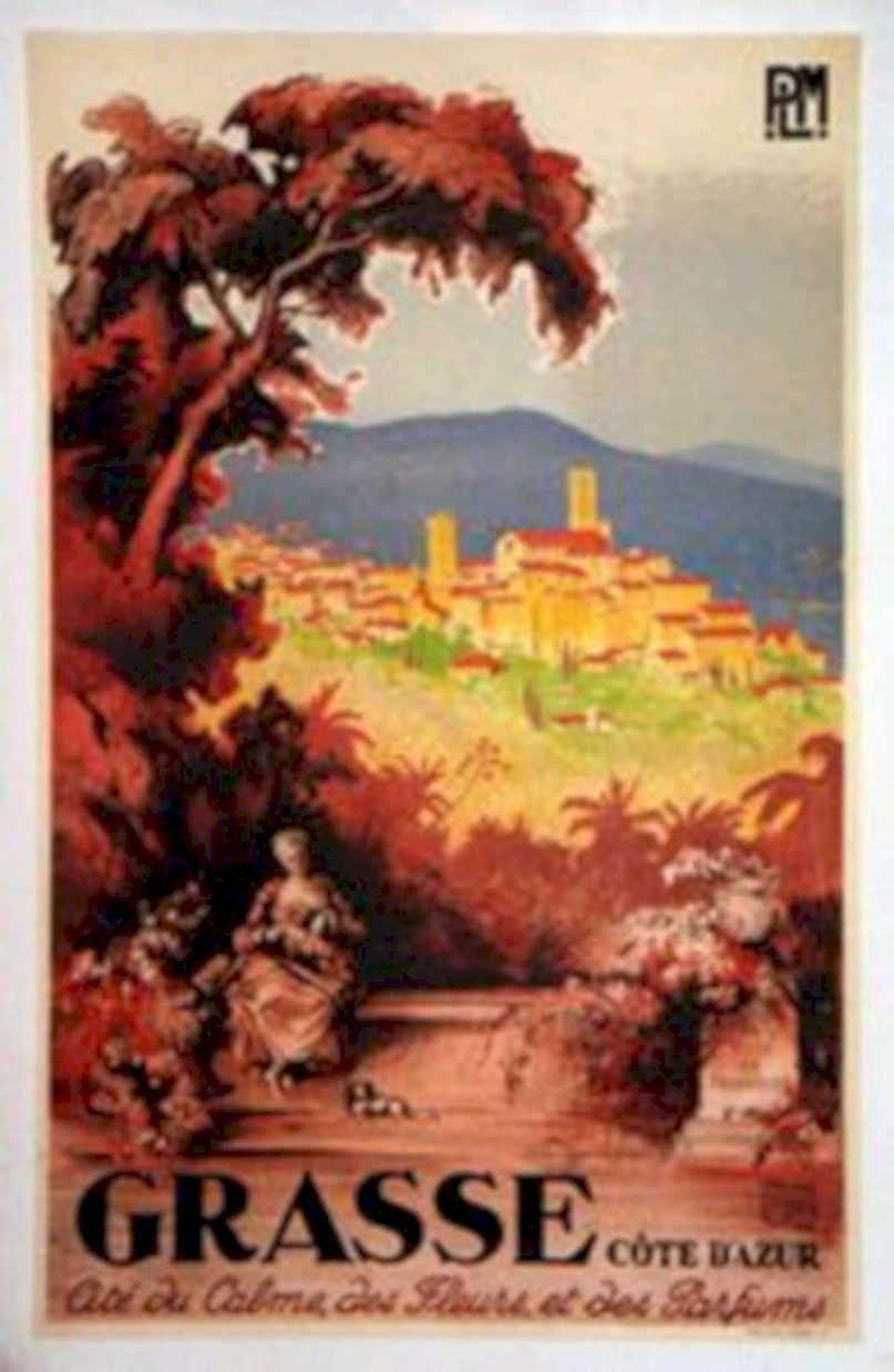 Grasse Cote D Vintage Retro Advert Poster A4 Photo Print