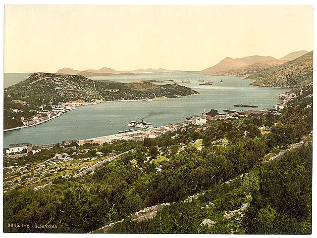 Gravosa II general view Dalmatia Vintage A4 Photo Print