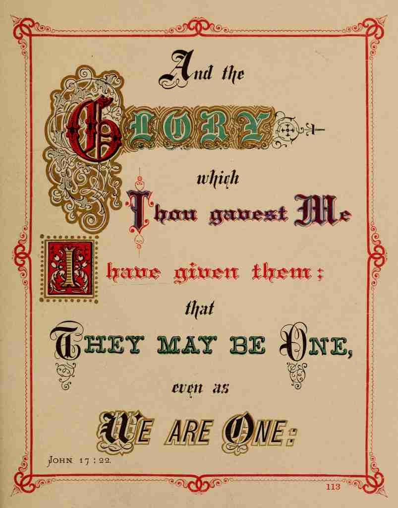 Gray John A One with Christ in Glory John 17 1871 25 A4 Photo Print