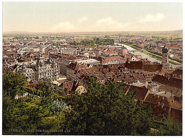Graz Styria 3 Vintage A4 Photo Print