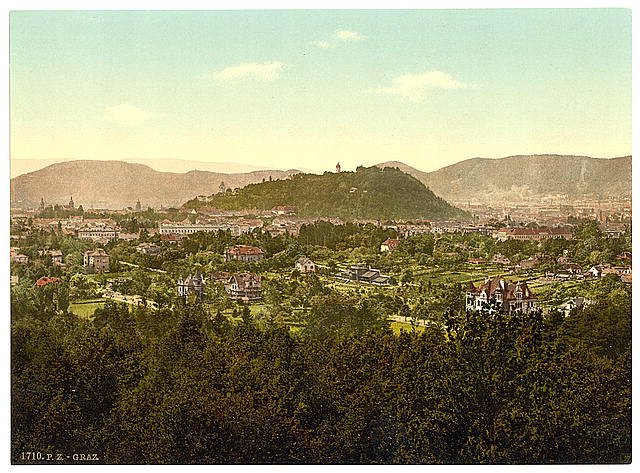 Graz Styria Vintage A4 Photo Print