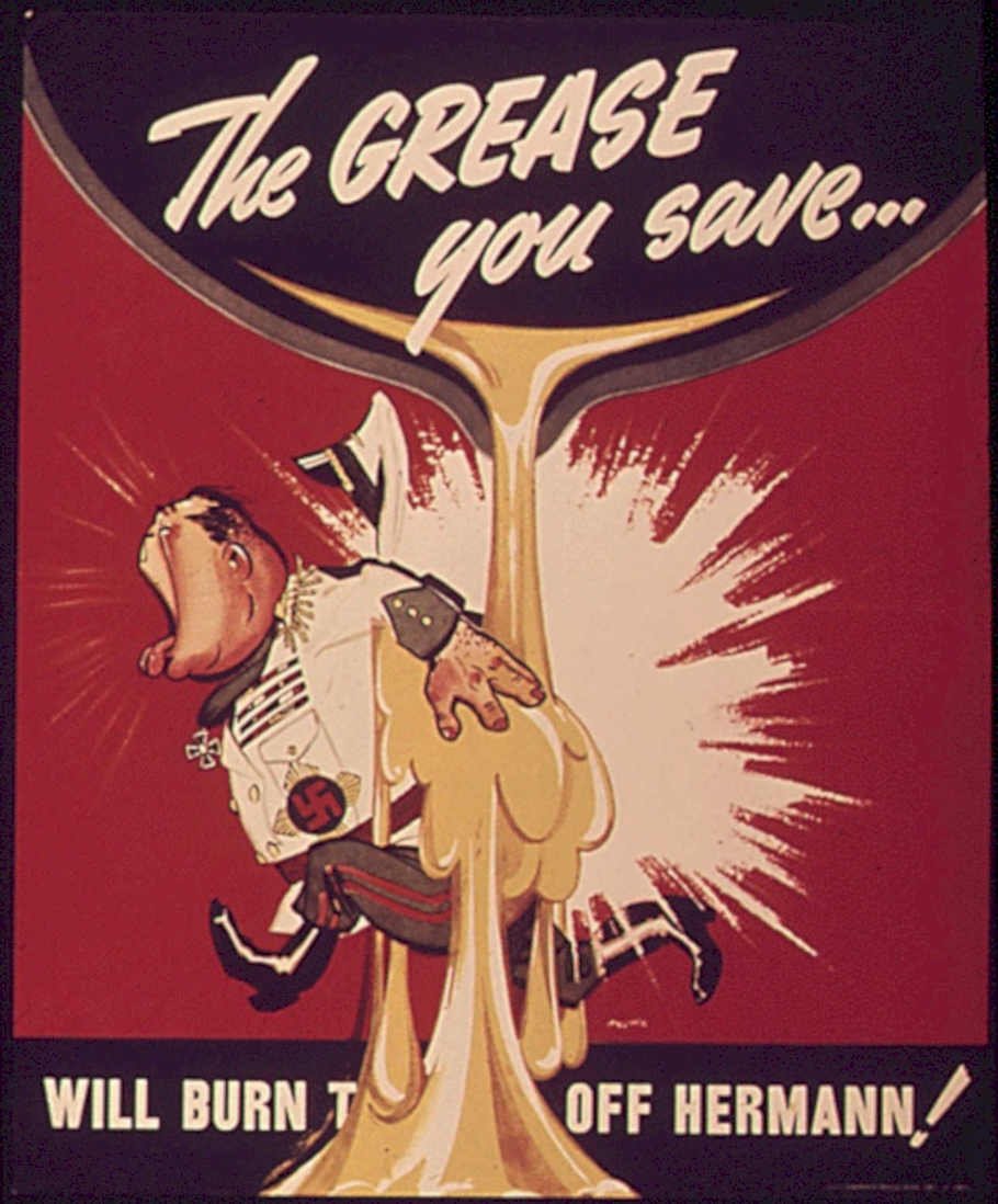 Grease Burn Hermann Vintage Retro Advert Poster A4 Photo Print