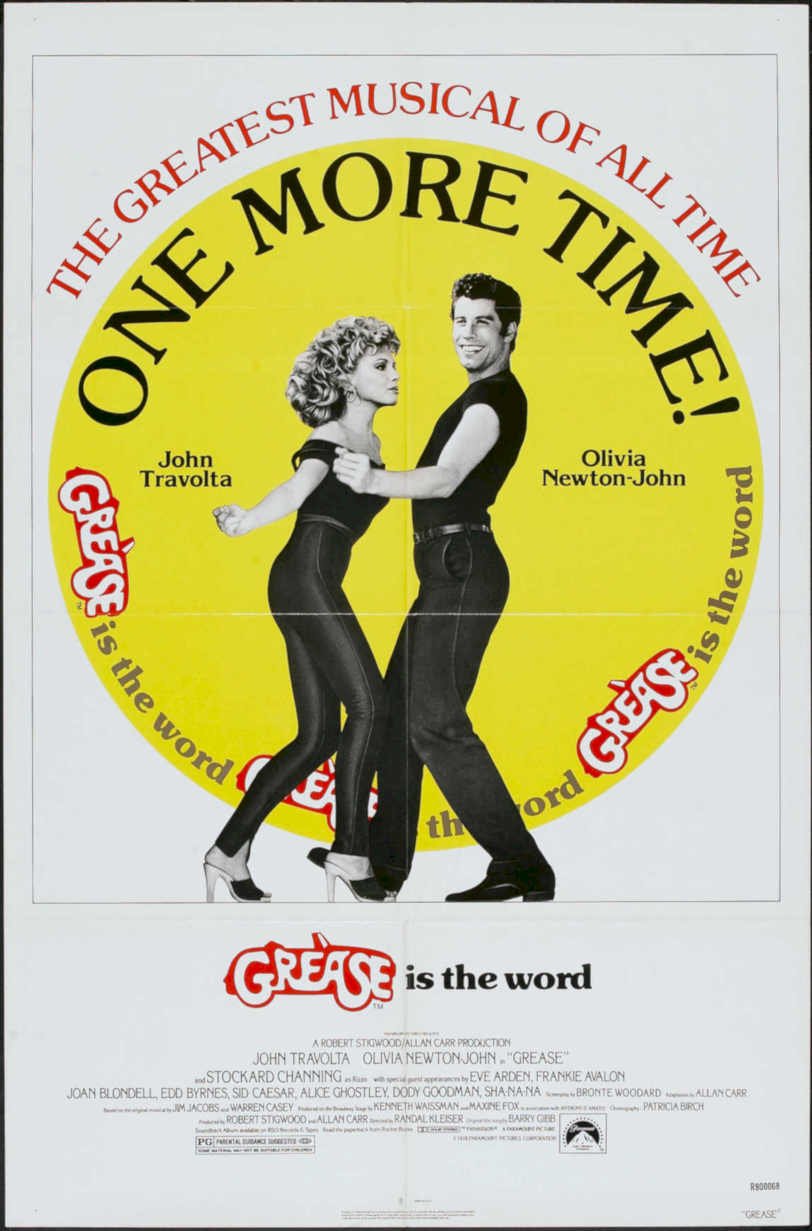 Grease Travolta Newtonjohn 1 Vintage Retro Advert Poster A4 Photo Print