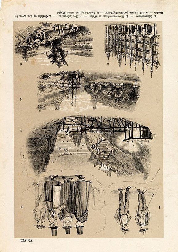 Great Britain Avon Bristol Island Wright Miners Wales Dress Coal Mine 1860 A4 Photo Print