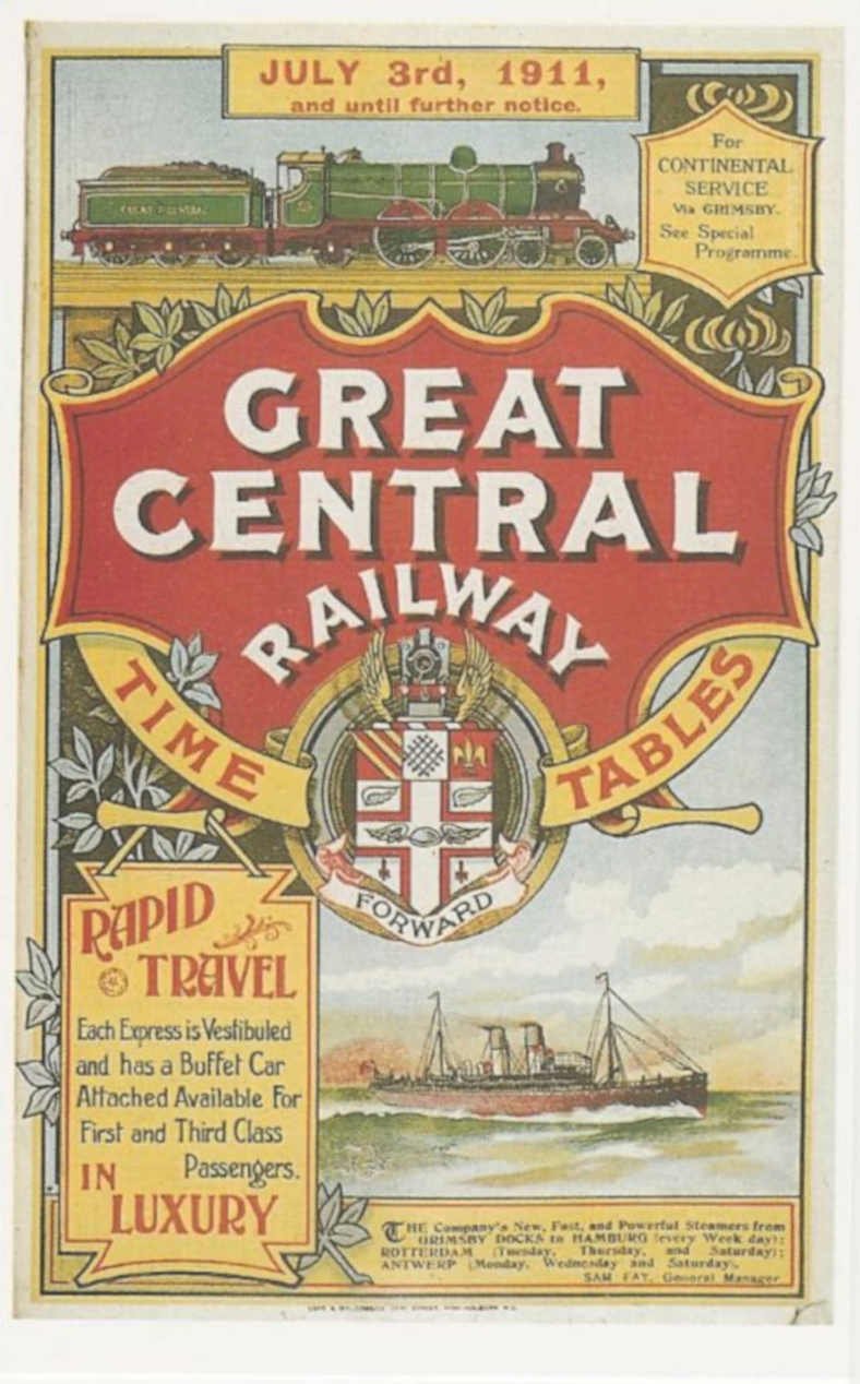 Great Central Railway Vintage Retro Advert Poster A4 Photo Print