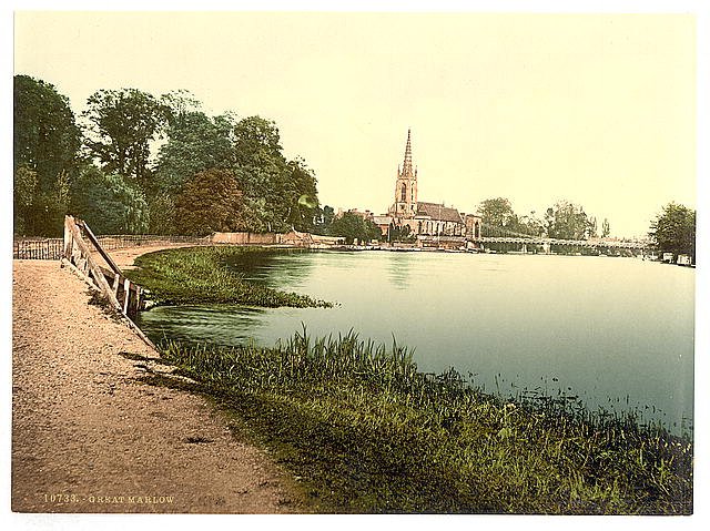 Great Marlow London and suburbs Vintage A4 Photo Print