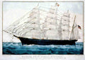 Great Republic 3 Ship Vintage A4 Photo Print