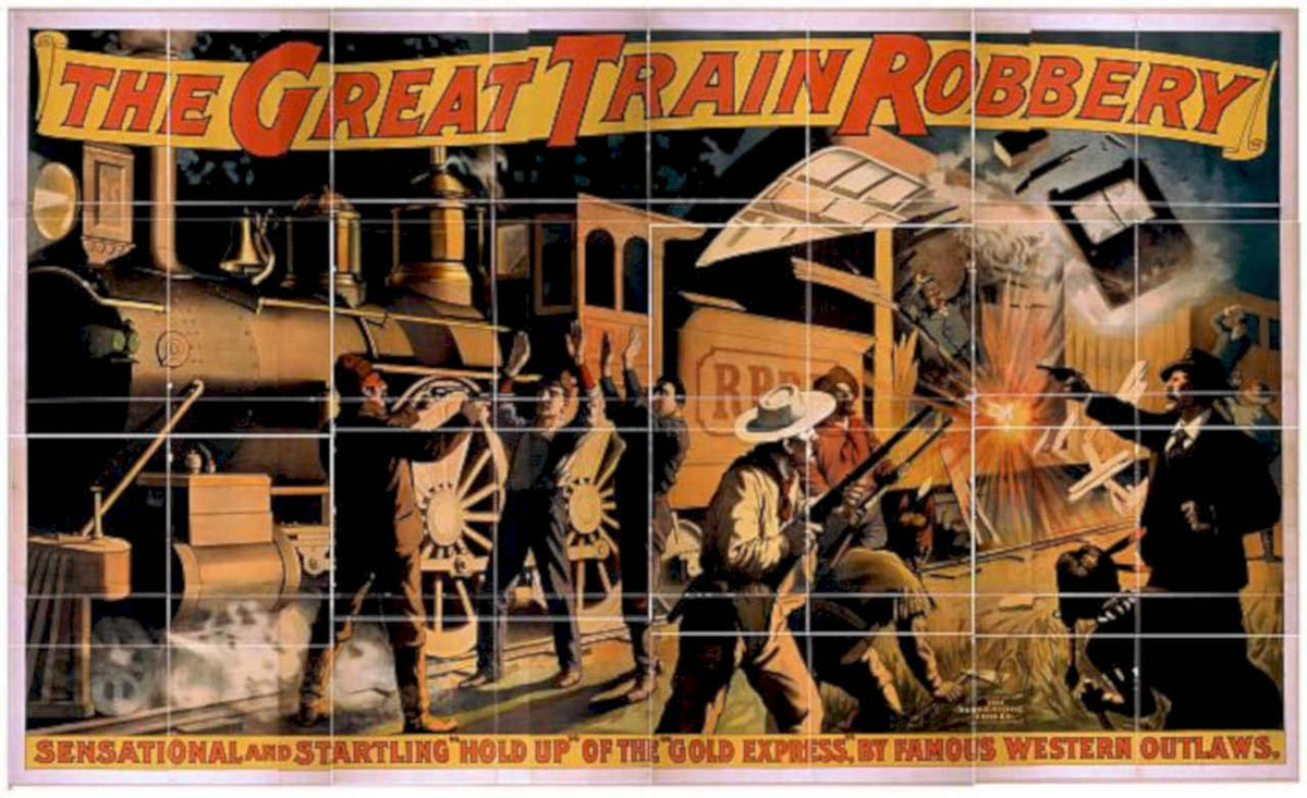 Great Train Robbery 6 Vintage Retro Advert Poster A4 Photo Print