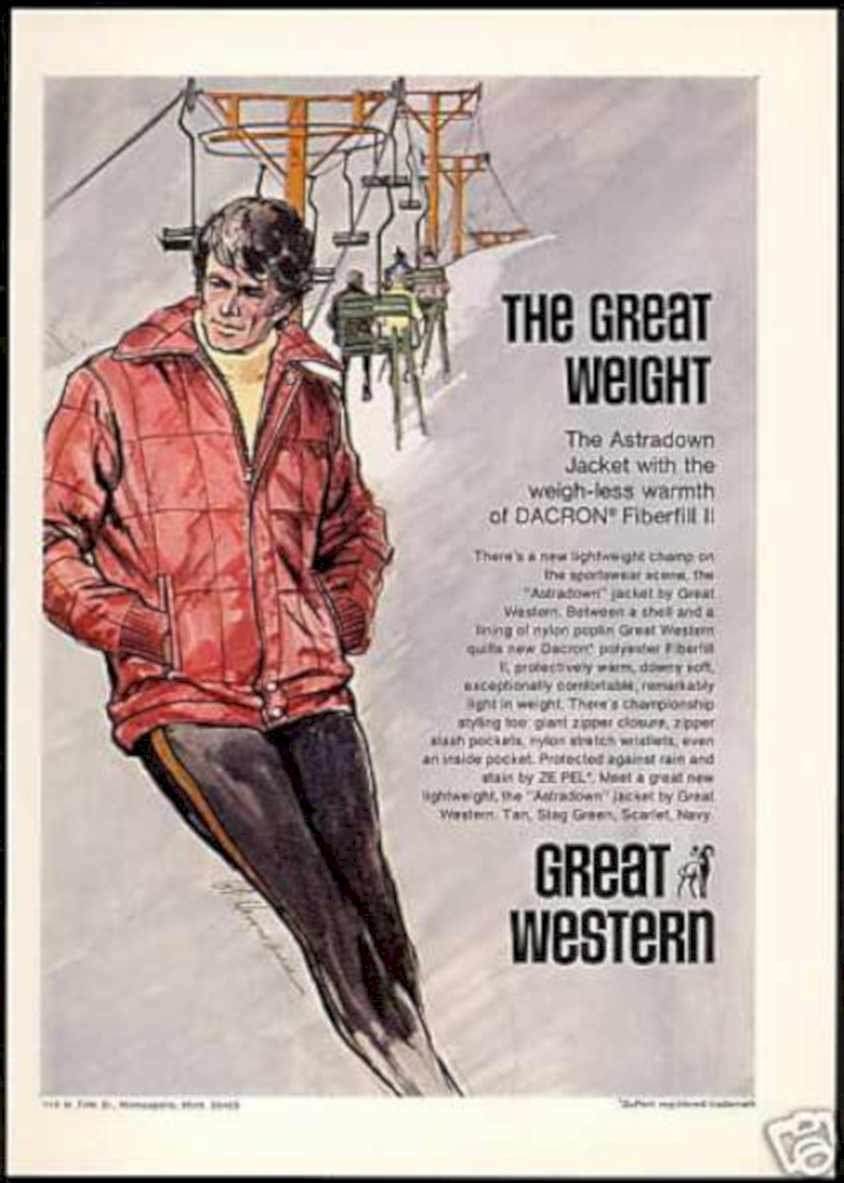 Great Western Jacket Vintage Retro Advert Ads A4 Photo Print