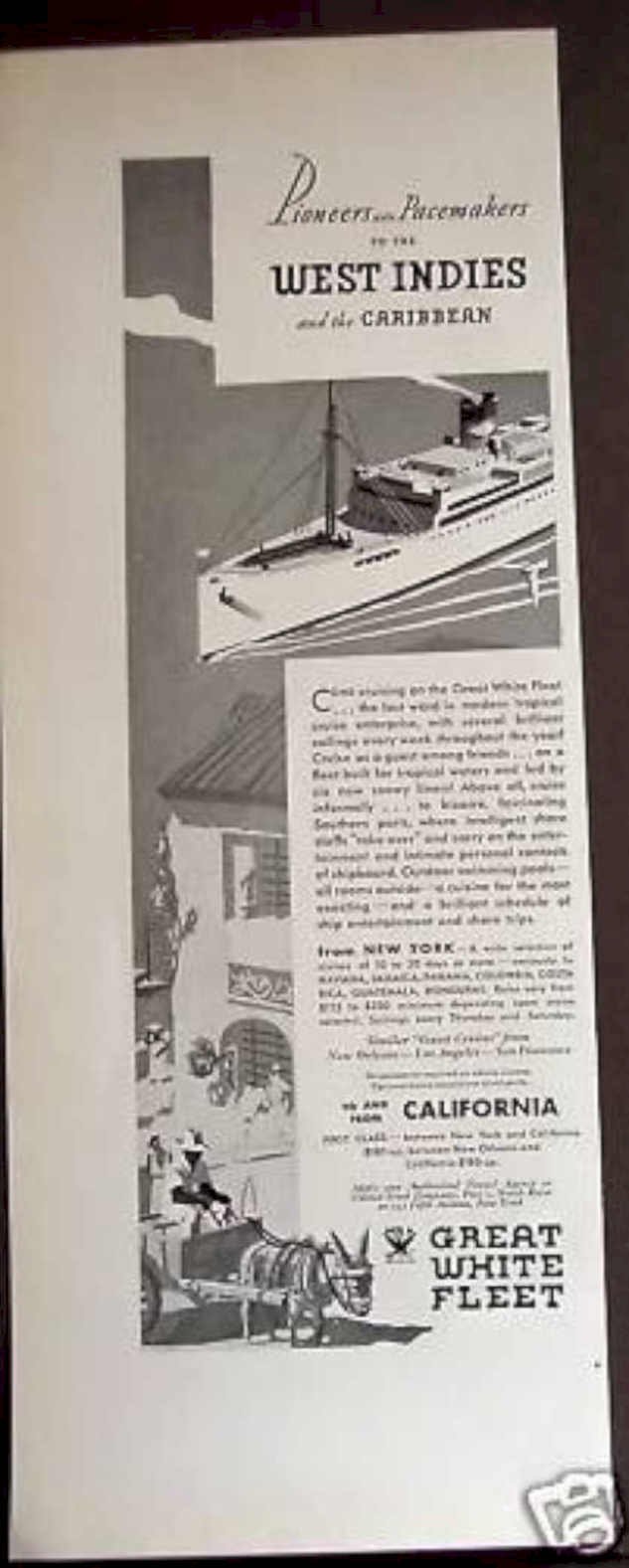 Great White Fleet Vintage Retro Advert Ads A4 Photo Print