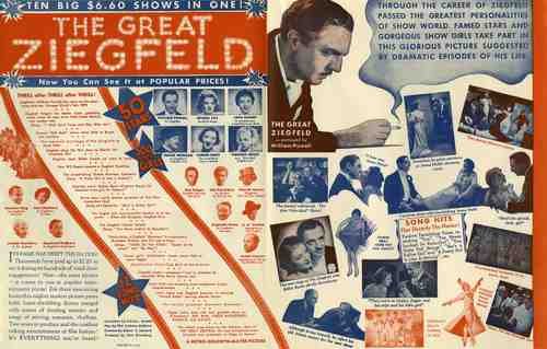  Great Ziegfeld The 10 film star poster A4 Photo Print