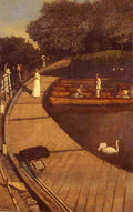 Greaves Walter The Boating Pond Battersea Park Art A4 Photo Print
