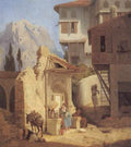 Greek Peasant Women By A Well A4 Photo Print